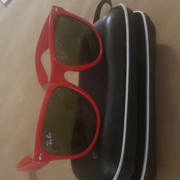 Ray-Ban Accessories - Ray-Ban wayfarer rare find from the '90s, red frame
